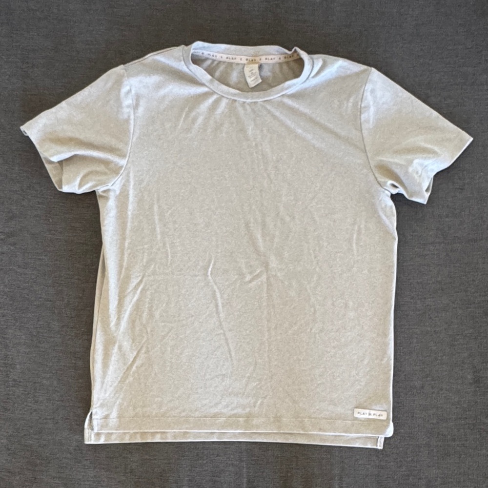 Rylee + Cru Play X Play Essentials Tee, heathered sea foam green